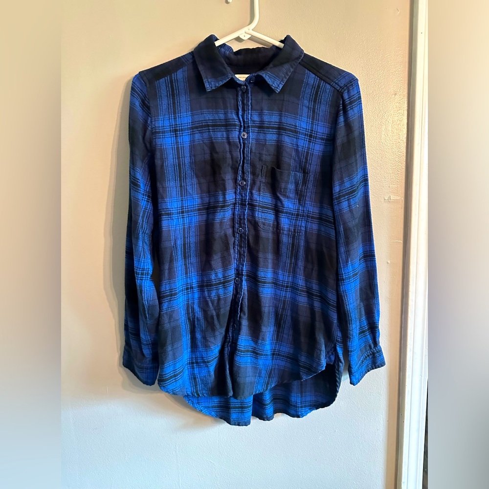 American eagle plaid button down (womens) size medium